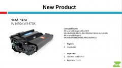 New Products 147A 147X is available